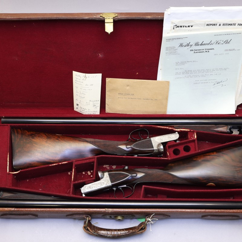 Shop Westley Richards 12GA Drop Lock SxS Shotgun Pair