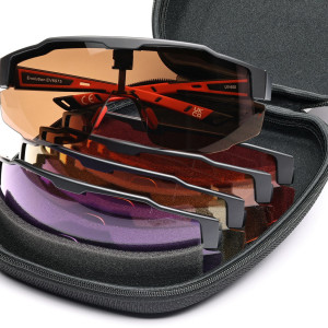 Evolution Shooting Glasses • 5 Magnetic Interchangeable Lenses • Class 1 Optical Grade Lenses