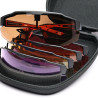 Evolution Shooting Glasses • 5 Magnetic Interchangeable Lenses • Class 1 Optical Grade Lenses