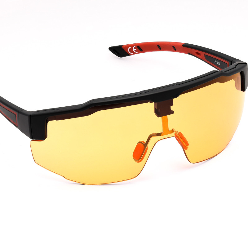 Evolution Shooting Glasses • 5 Magnetic Interchangeable Lenses • Class 1 Optical Grade Lenses