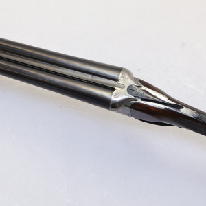 British 12-Gauge Boxlock Side-by-Side Shotgun