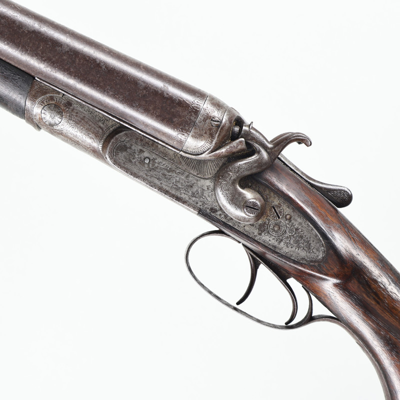 W. Pidcock 10-Gauge Hammer Gun Side-by-Side Antique