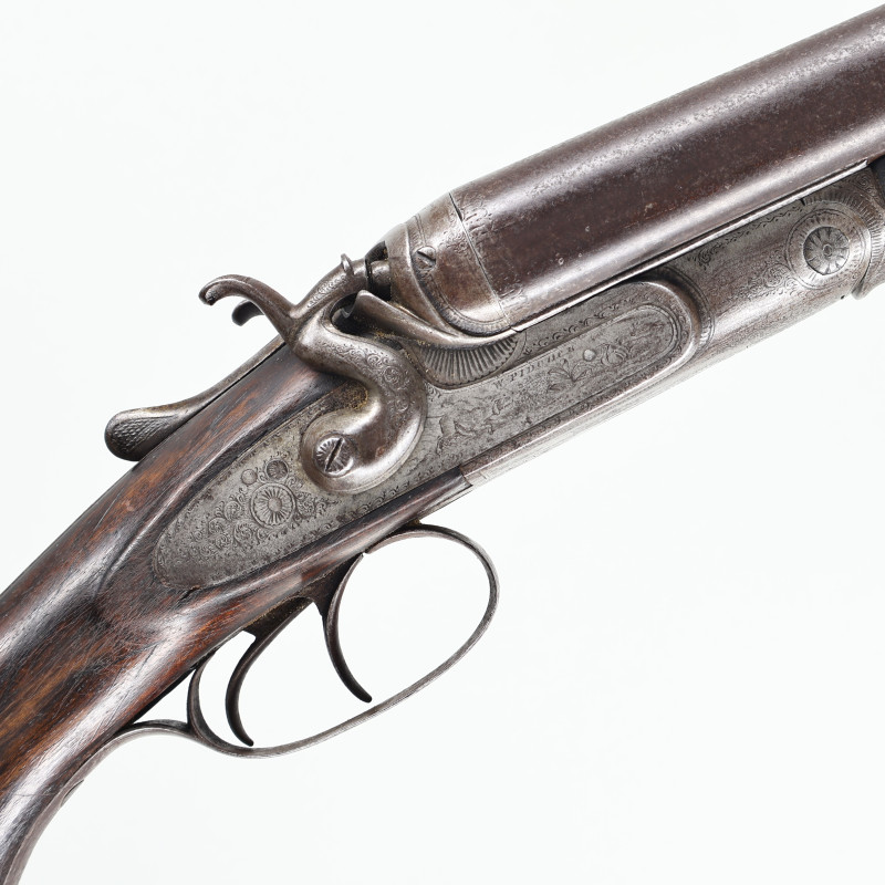 W. Pidcock 10-Gauge Hammer Gun Side-by-Side Antique