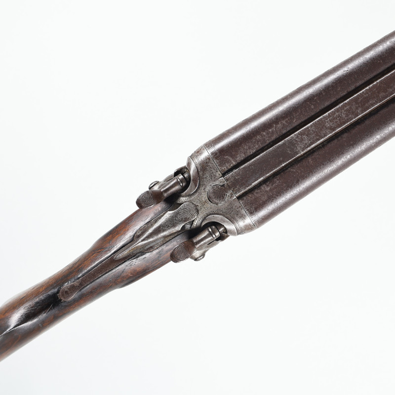 W. Pidcock 10-Gauge Hammer Gun Side-by-Side Antique