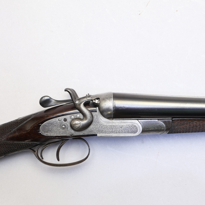 1912 British 12 Gauge Top Lever Hammergun Side-by-Side