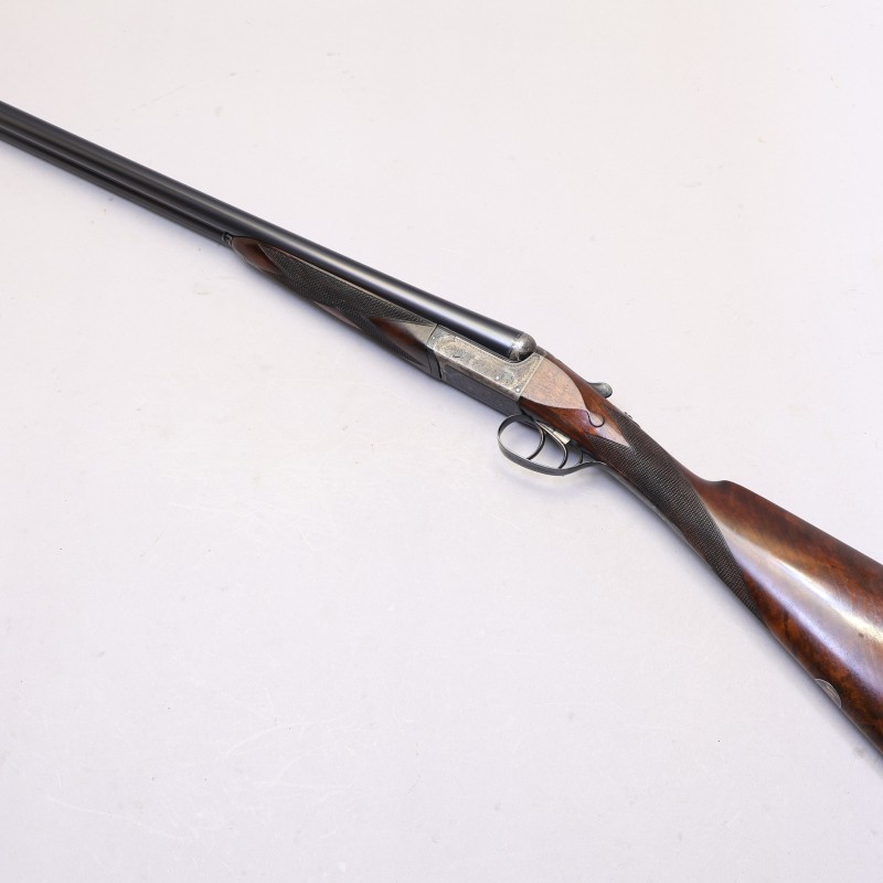 Halliday 12 GA British Boxlock Side by Side Shotgun