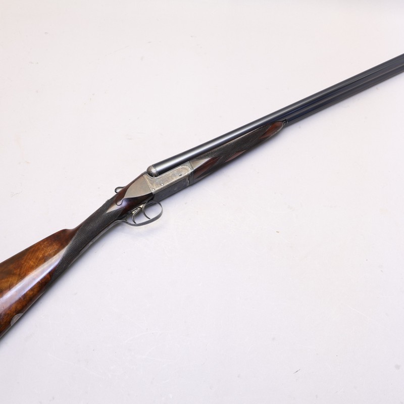 Halliday 12 GA British Boxlock Side by Side Shotgun