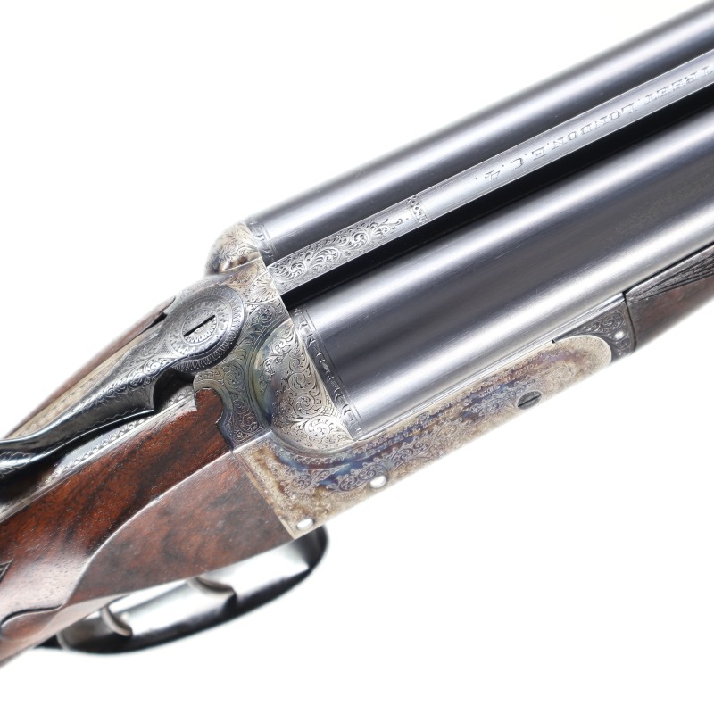 Halliday 12 GA British Boxlock Side by Side Shotgun