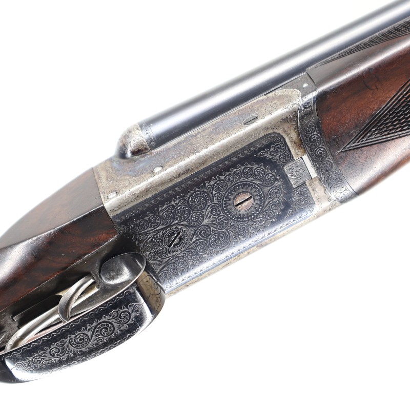 Halliday 12 GA British Boxlock Side by Side Shotgun