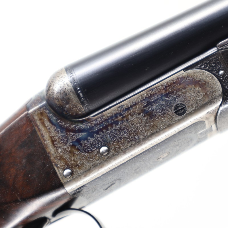 Halliday 12 GA British Boxlock Side by Side Shotgun