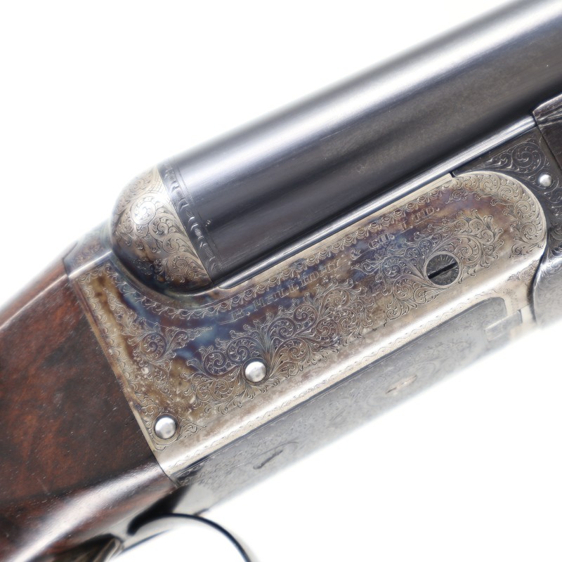 Halliday 12 GA British Boxlock Side by Side Shotgun