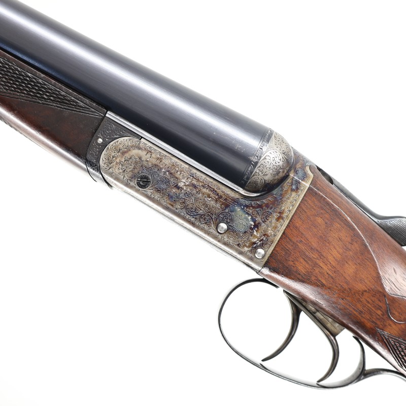 Halliday 12 GA British Boxlock Side by Side Shotgun