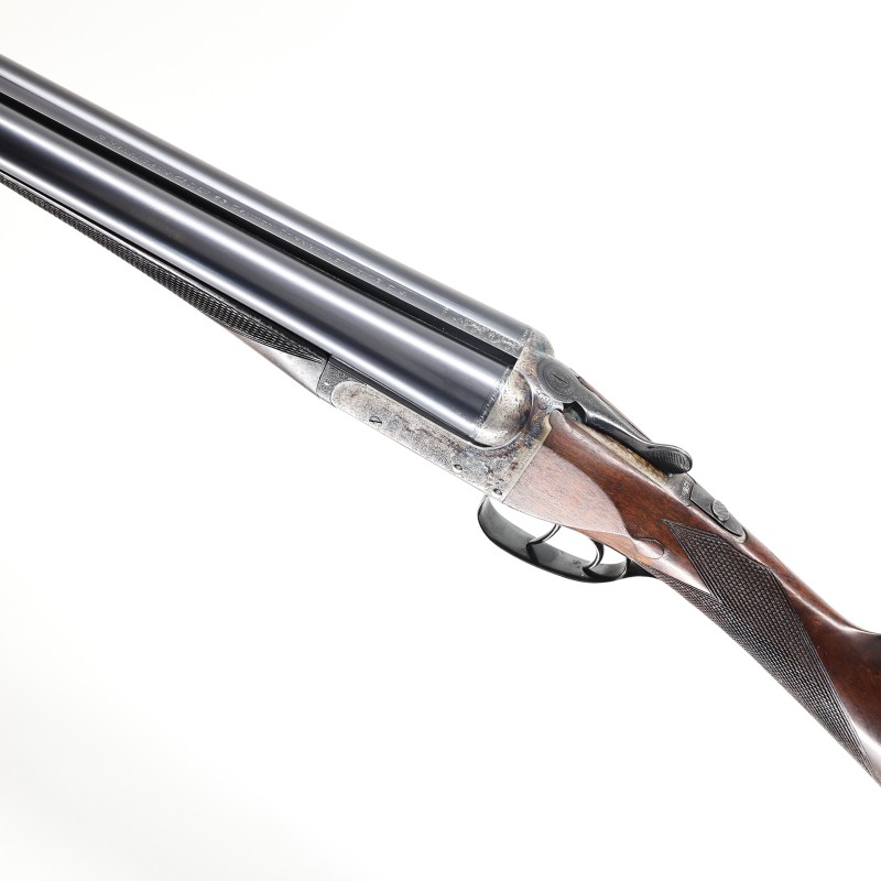 Halliday 12 GA British Boxlock Side by Side Shotgun